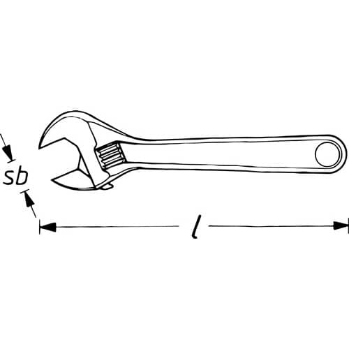HAZET Rollgabelschlüssel 279-10 max.33mm L.256mm m.Einstellskala HAZET