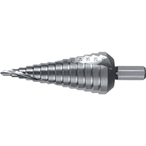 RUKO Stufenbohrer Bohrber.4-30mm HSS Spiralnut Z.2 Stufen 14 RUKO