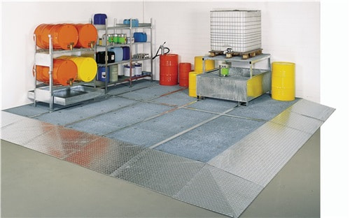 SÄBU Flachwanne L2000xB500xH118mm STA verz.inkl.Distanzverbinder Auffangvolumen 83l