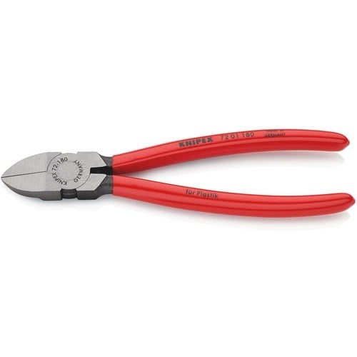 KNIPEX Seitenschneider f.Ku.L.180mm ger.Ku.-Überzug KNIPEX