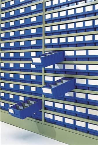 GRUBER Regalkasten L400xB120xH115mm blau PP 20 St./Karton