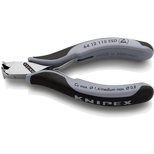 KNIPEX Elektronikvornschn.L.115mm Form 1 Facette ja,kleine spiegelpol.