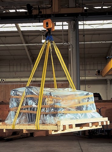 DOLEZYCH Hebeband DIN EN 1492-1 L.6m grau Tragf.einf.4000kg DOLEZYCH