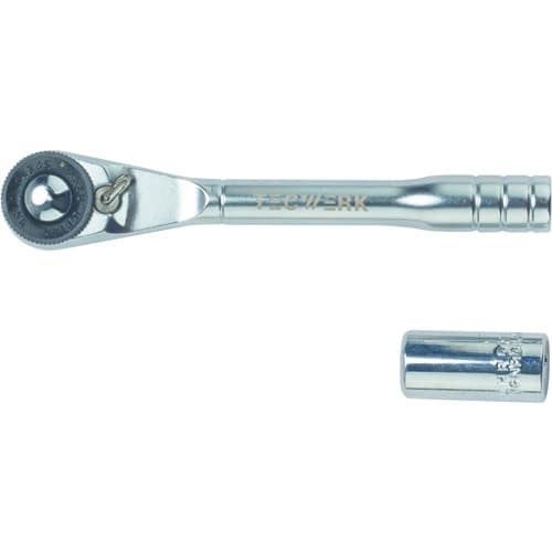 TECWERK Bit-/Hebelumschaltknarre 1/4 Zoll 72 Z.Umschalth.TECWERK