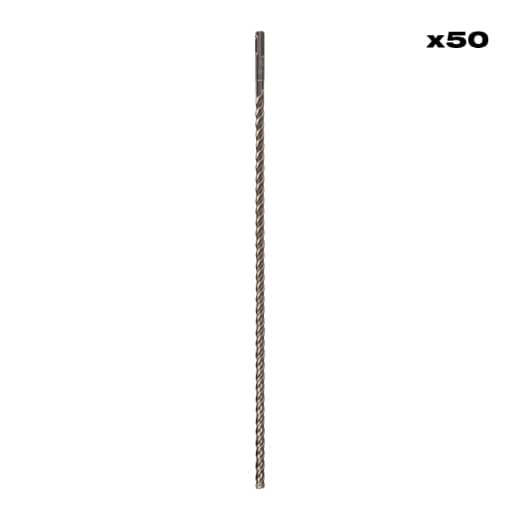 MILWAUKEE 10 x 455 mm, SDS-Plus 4-Schneiden Hammerbohrer MX4 SDS-Plus 50er Pack