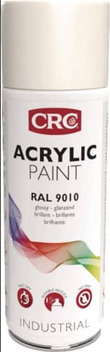 CRC Farbschutzlackspray ACRYLIC PAINT reinweiss glänzend RAL9010 400ml Spraydose CRC