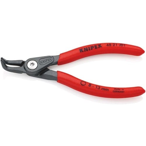 KNIPEX Präzisionssicherungsringzange J 01 f.Bohrungen D.8-13mm L.130mm KNIPEX