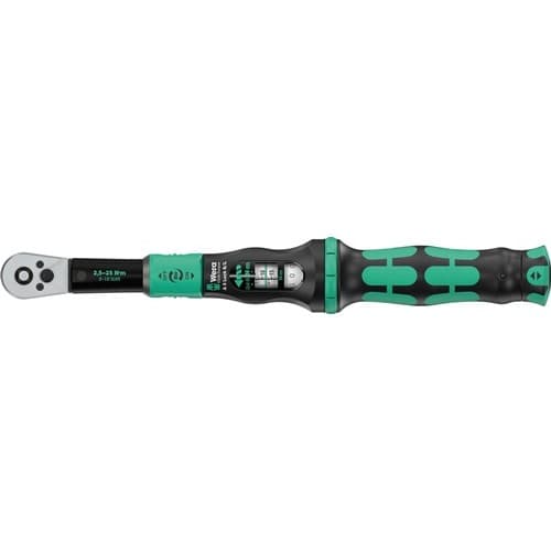 WERA Drehmomentschlüssel Click-Torque Lock A 5 R/L 1/4 Zoll 2,5-25 Nm WERA