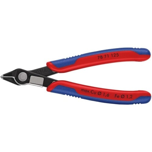 KNIPEX Elektronik-Seitenschneider Super-Knips® L.125mm Form7 Spezialwerkzeugstahl brün.