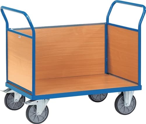 FETRA Dreiwandwagen L1030xB509xH958mm STA m.Holzwänden Gesamt-Trgf.500kg