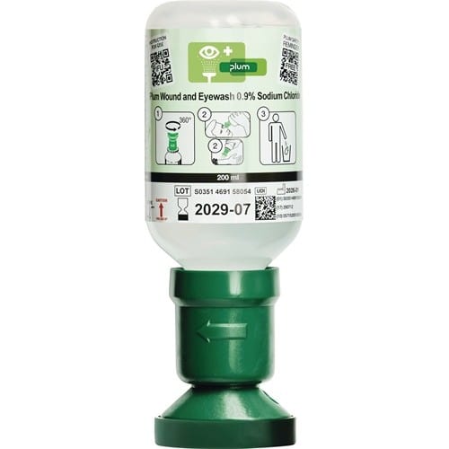 PLUM Augenspülflasche 200ml 3 J.(ungeöffnete Flasche) DIN EN15154-4 PLUM