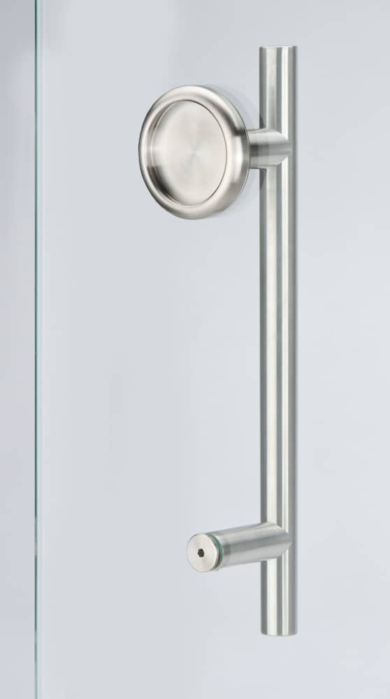 HERMAT Stoßgriff 6406/SET/8500, D 25 mm, Edelstahl