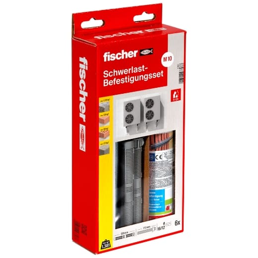 FISCHER Schwerlastbef.Set 300 T SBS Set M10