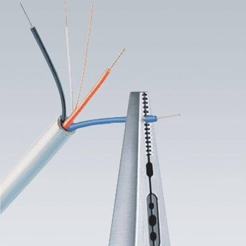 KNIPEX Verdrahtungszange L.160mm 0,5-0,75/1,5/2,5mm² pol.Comfort-Griff KNIPEX