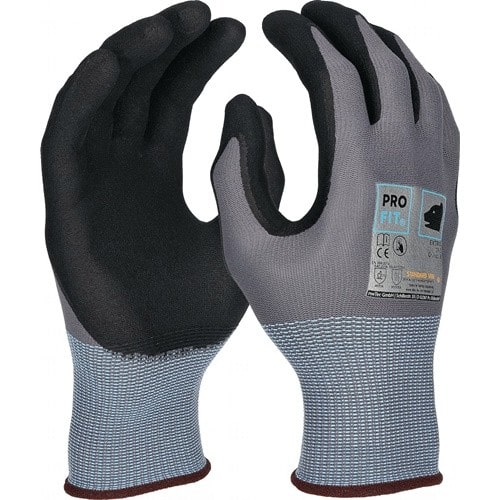 PRO FIT Handschuh EXTRA Gr.10 grau/schwarz EN 388/EN 407 PSA II PRO FIT