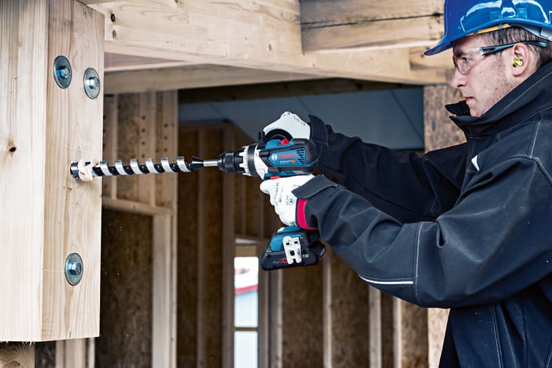 BOSCH Akku-Bohrschrauber GSR 18V-110 C, 2 x Akku ProCORE18V, Schnellladegerät, L-BOXX
