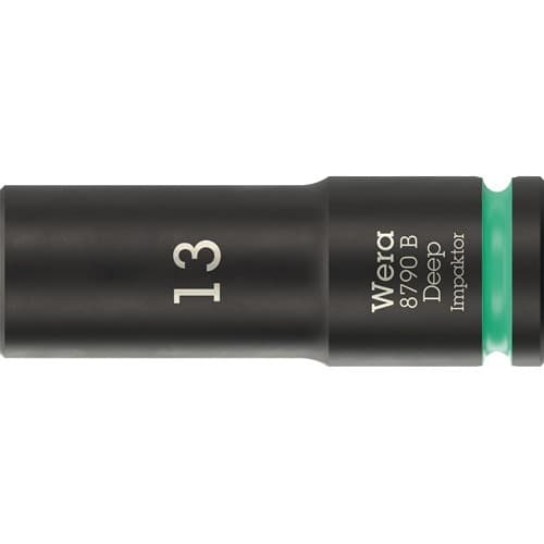 WERA Steckschlüsseleinsatz 8790 B Impaktor Deep 3/8 Zoll 13mm L.63mm WERA