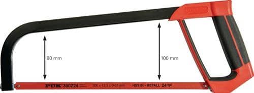PUK Metallsägebogen B32100 Blatt-L.300mm 24 Z./Zoll D-Komfortgriff PUK