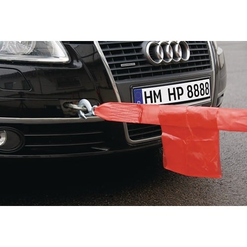 HP AUTOZUBEHÖR Auto-Abschleppseil 4000kg PP elast.Schwerlasthaken/Haken L.400cm HP AUTOZUBEHÖR