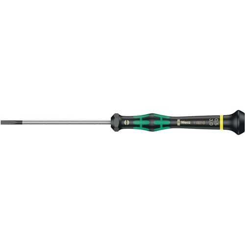 WERA Elektronik-Feinmechanik-Schraubendreher 2035 3mm Klingen-L.80mm WERA