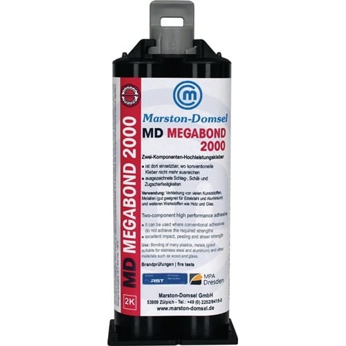 MARSTON-DOMSEL 2K-Hochleistungskleber MD-Megabond 2000 50g milchig Doppelkart.MARSTON