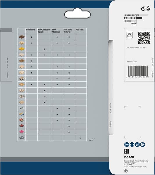 BOSCH Kreissägeblatt Optiline Wood für Handkreissägen, 160 x 20/16 x 1,8 mm, 24