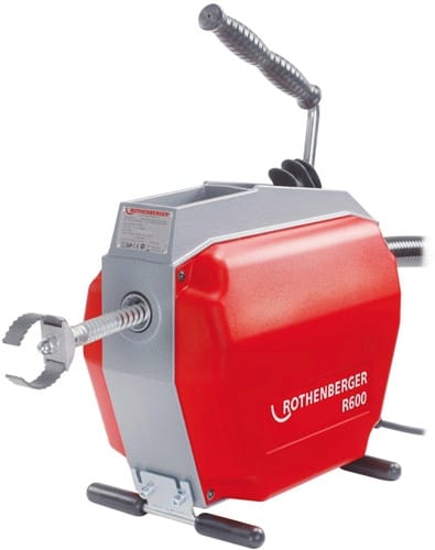 ROTHENBERGER Rohrreinigungsmaschine R 600 Set 230/50 V/Hz 467min-¹ 690 W f.Rohr-D.20-150mm
