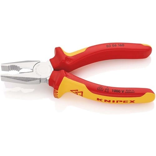 KNIPEX Kombizange L.160mm Mehrkomp.-Hüllen verchr.VDE KNIPEX