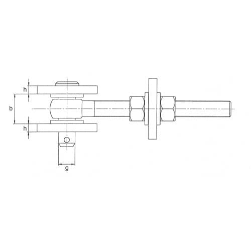 GAH Verstellbares Torband 190x33x80x150x34x65x22x10mm STA roh Btl.GAH
