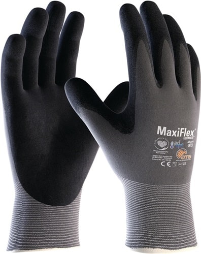ATG Handschuhe MaxiFlex® Ultimate™ AD-APT® 42-874 Gr.10 grau/schwarz Nyl.m.Nitril