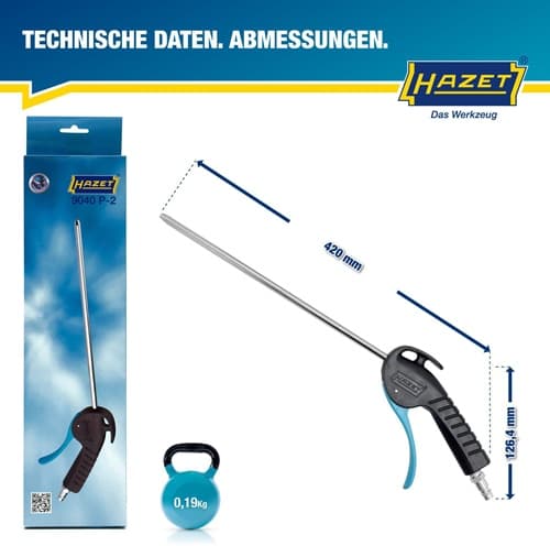 HAZET Druckluftausblaspistole 9040P-2 Kupplungsstecker DN 7,2 HAZET