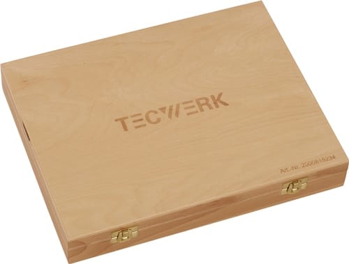 TECWERK Stechbeitelsatz 6,10,12,16,20,26mm 2-K Heft.6-tlg.HO-Kasten TECWERK