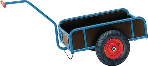 FETRA Handwagen m.4 Sperrholzwänden L845xB545mm Luft Bereifung Trgf.400kg