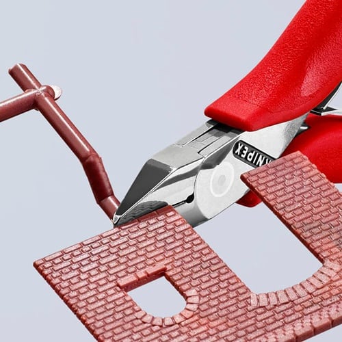 KNIPEX Elektronik-Seitenschneider L.115mm Form 2 Facette nein Ku.-Überzug