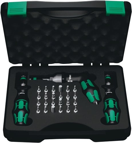 WERA Drehmomentschraubendrehersatz 7440/41/42 27-tlg.0,3-6 Nm einstellb.WERA