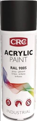 CRC Farbschutzlackspray ACRYLIC PAINT tiefschw. glänzend RAL9005 400ml Spraydose CRC