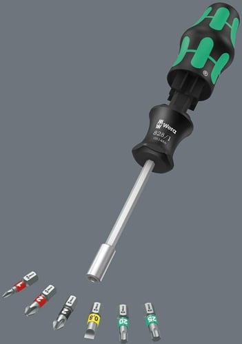 WERA Magazinbithalter KK 27 Set 1 7-tlg.PH/PZD/TX/Schlitz WERA