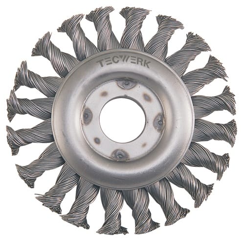 TECWERK Rundbürste D.115mm Drahtstärke 0,5mm VA-Draht 12mm 12500min-¹ TECWERK