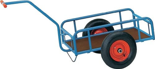 FETRA Handwagen m.4 Stahlrohrwänden L1145xB545mm Luft Bereifung Trgf.400kg