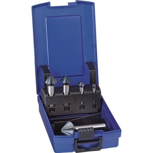 TECWERK Kegelsenkersatz DIN 335C 90Grad 6,3-25,0mm HSS Nano 5-tlg.Ku.-Kass.TECWERK