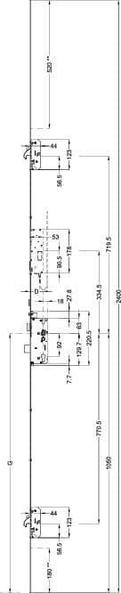 WINKHAUS Automatik Mehrfachverriegelung T-AV4D-F1667 L124P/45 A9 92/8 M2 RS MC,