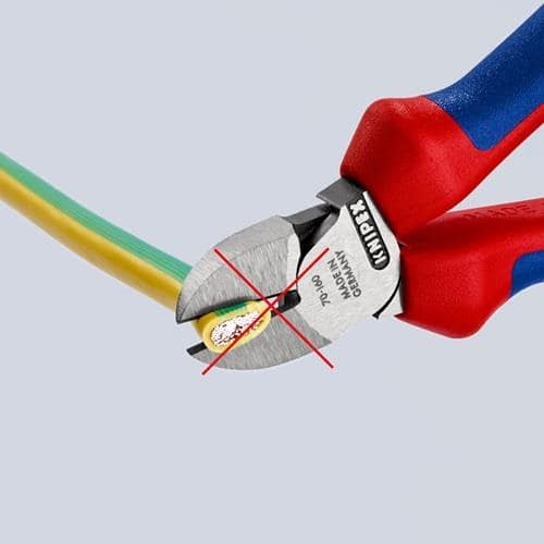 KNIPEX Seitenschneider L.160mm Kopf pol.Comfort-Griff max.2mm KNIPEX