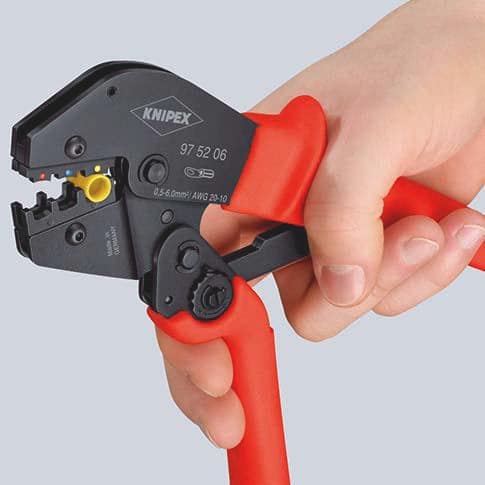 KNIPEX Crimpzange L.250mm 0,5-10 (AWG 20-7) mm² 558g KNIPEX