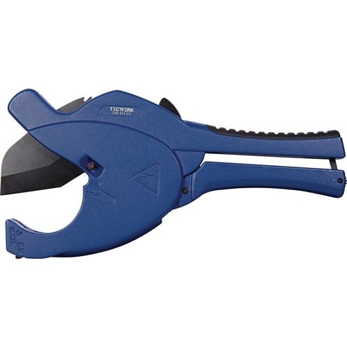 TECWERK Kunststoffrohrschere 0-63mm PP/PE/PB/PVDF/MLP/MSR/VPE/CPVC/PVC TECWERK