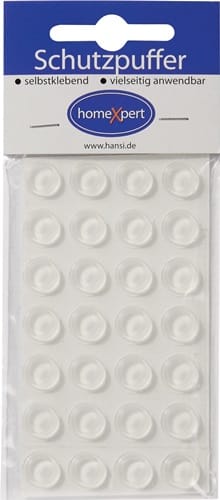 Türanschlagdämpfer 12mm Ku. klar selbstklebend