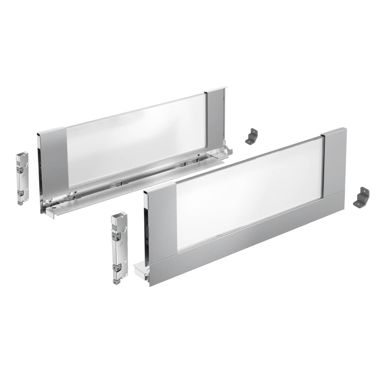 HETTICH AvanTech YOU Set Inlayzarge, Höhe 187 mm x NL 350 mm, weiß, links und rechts, 9353290
