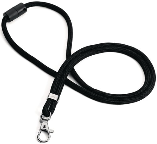 DURABLE Cliphalter JoJo rundgewebt m.Karab.Band-L.460mm schwarz DURABLE