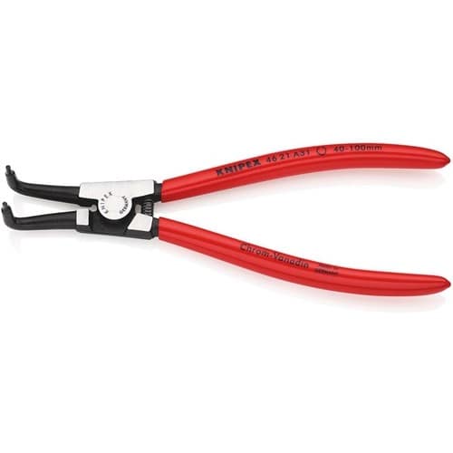 KNIPEX Außensicherungsringzange A 31 f.Wellen D.40-100mm 90Grad gew.L.200mm KNIPEX