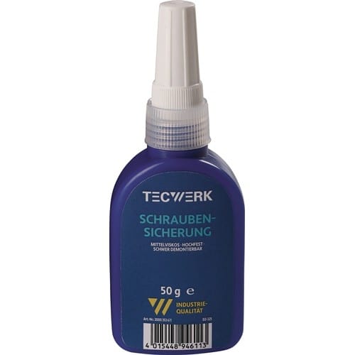 TECWERK Schraubensicherung 50g hf.mv.grün Flasche TECWERK