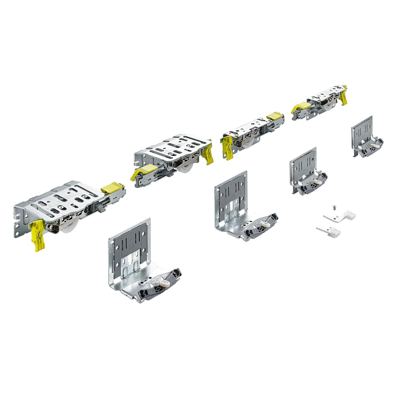 HETTICH TopLine XL, Set Lauf- und Führungsteile, STB 19, 17 mm , 32 - 40 mm, 100 kg, 3-türig, 9275783
